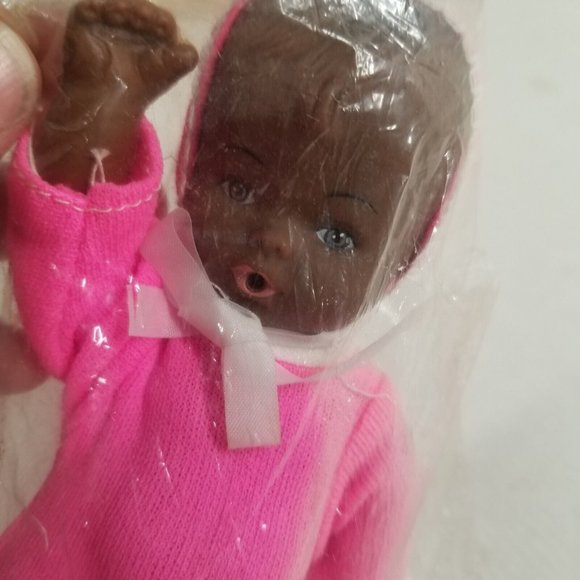 Vintage Doll Lovable Baby in Packaging Hong Kong Vinyl African American Retro - Picture 7 of 8